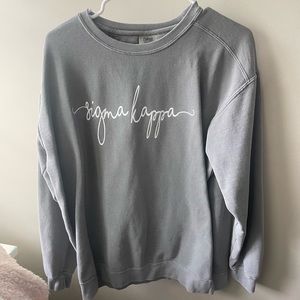 Sigma Kappa gray sweatshirt